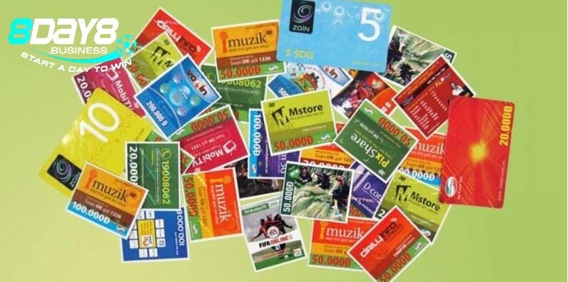 Nạp tiền 8DAY nhanh chóng, không bị lộ thông tin bằng thẻ cào